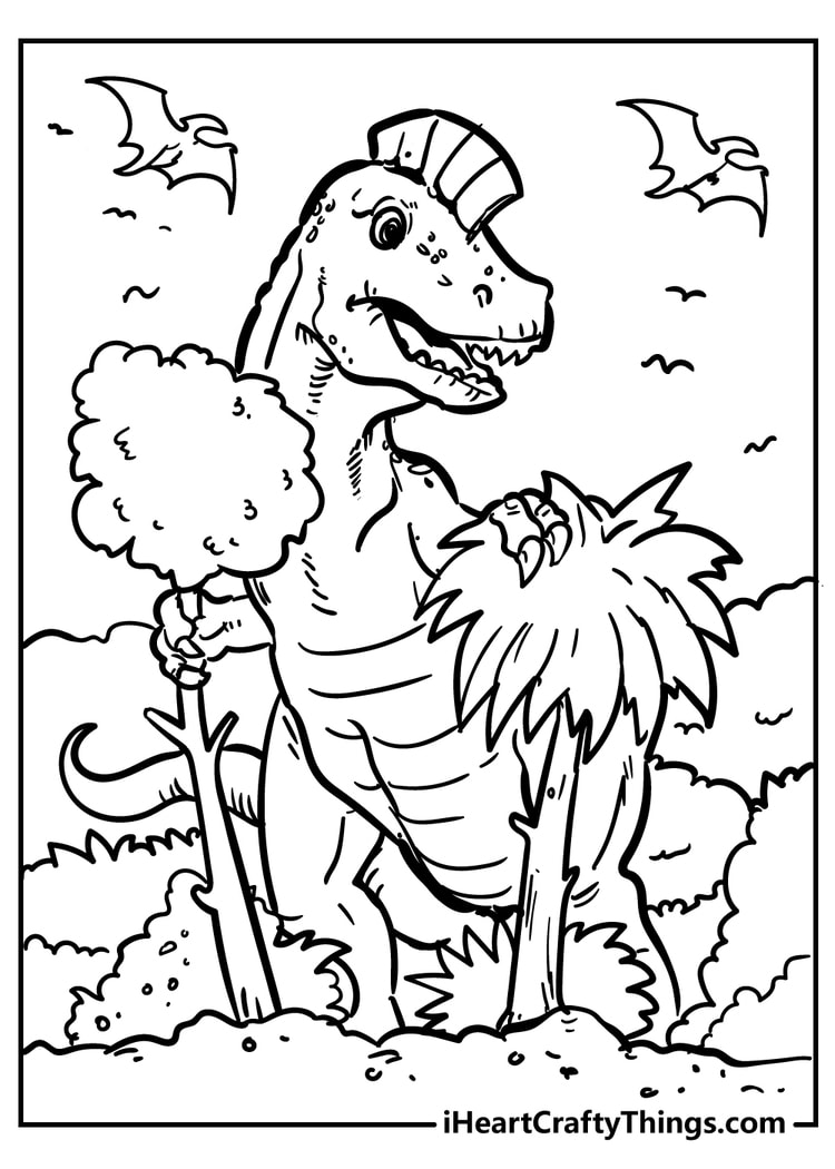 80 Dinosaur Printables Coloring Pages 25