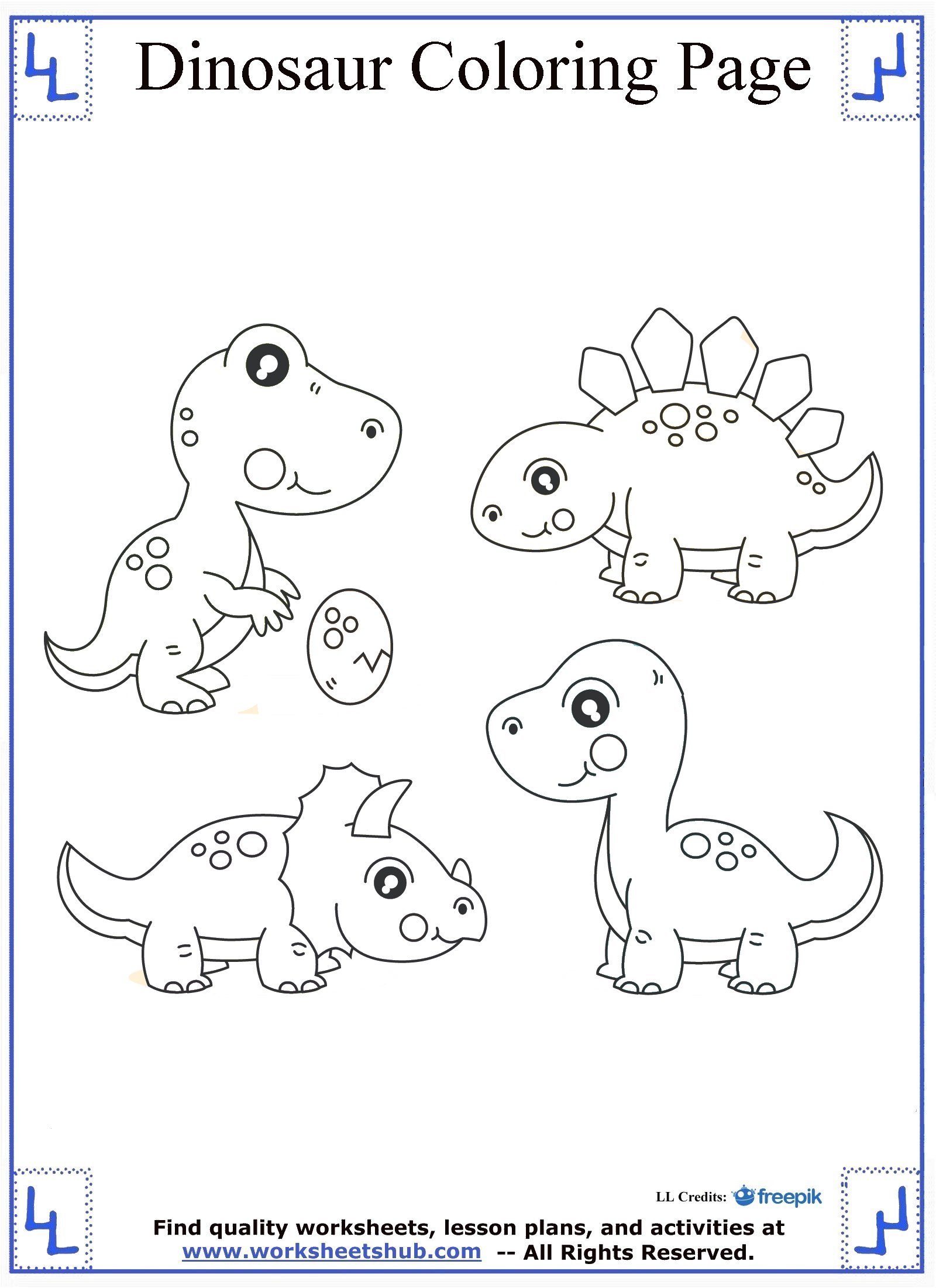 80 Dinosaur Printables Coloring Pages 44