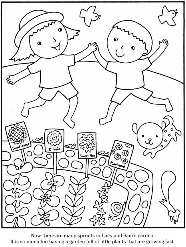 80 Printable Spring Garden Coloring Pages 10