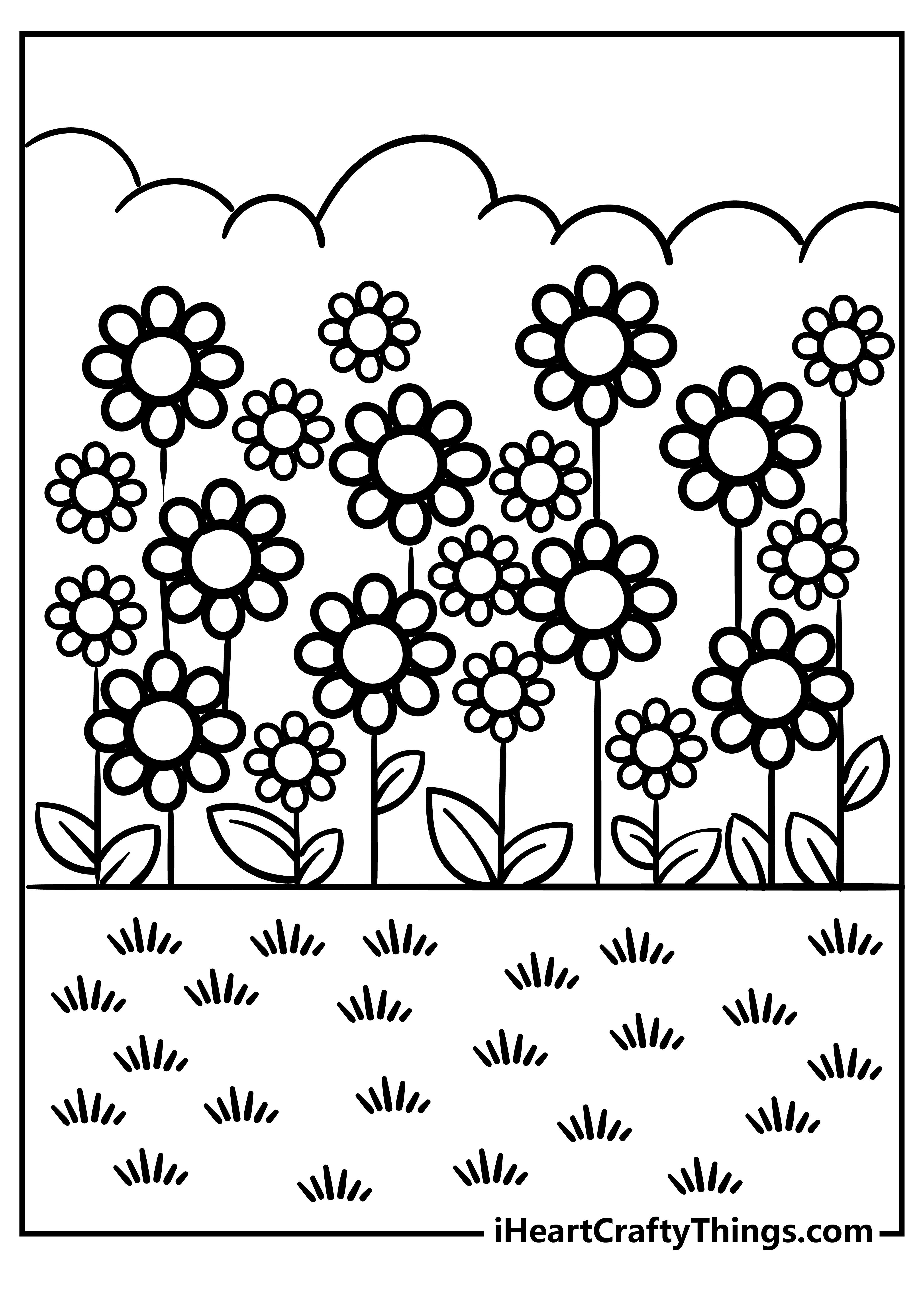 80 Printable Spring Garden Coloring Pages 12