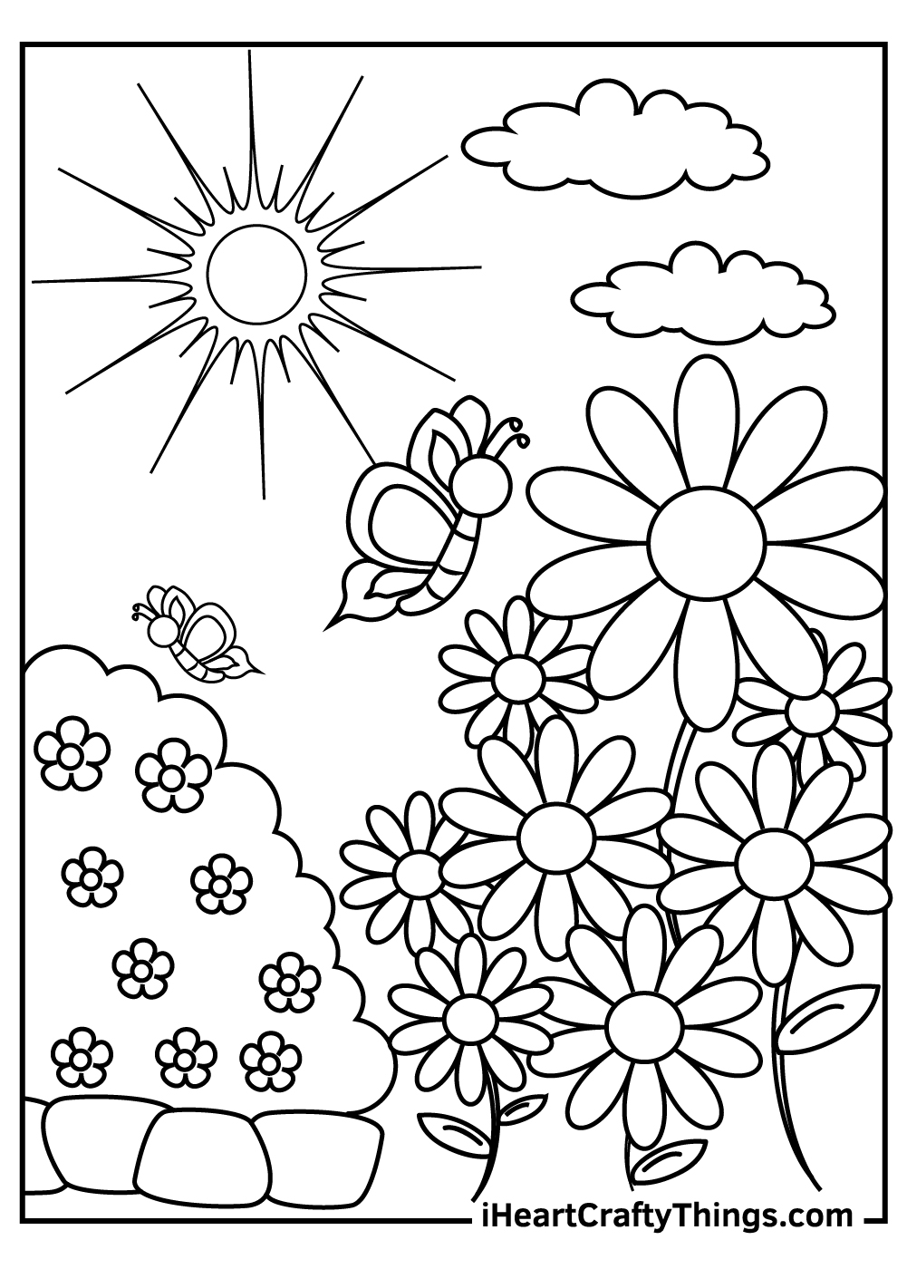 80 Printable Spring Garden Coloring Pages 28