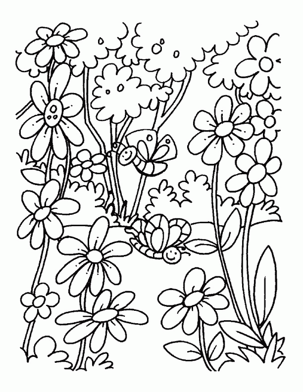 80 Printable Spring Garden Coloring Pages 30