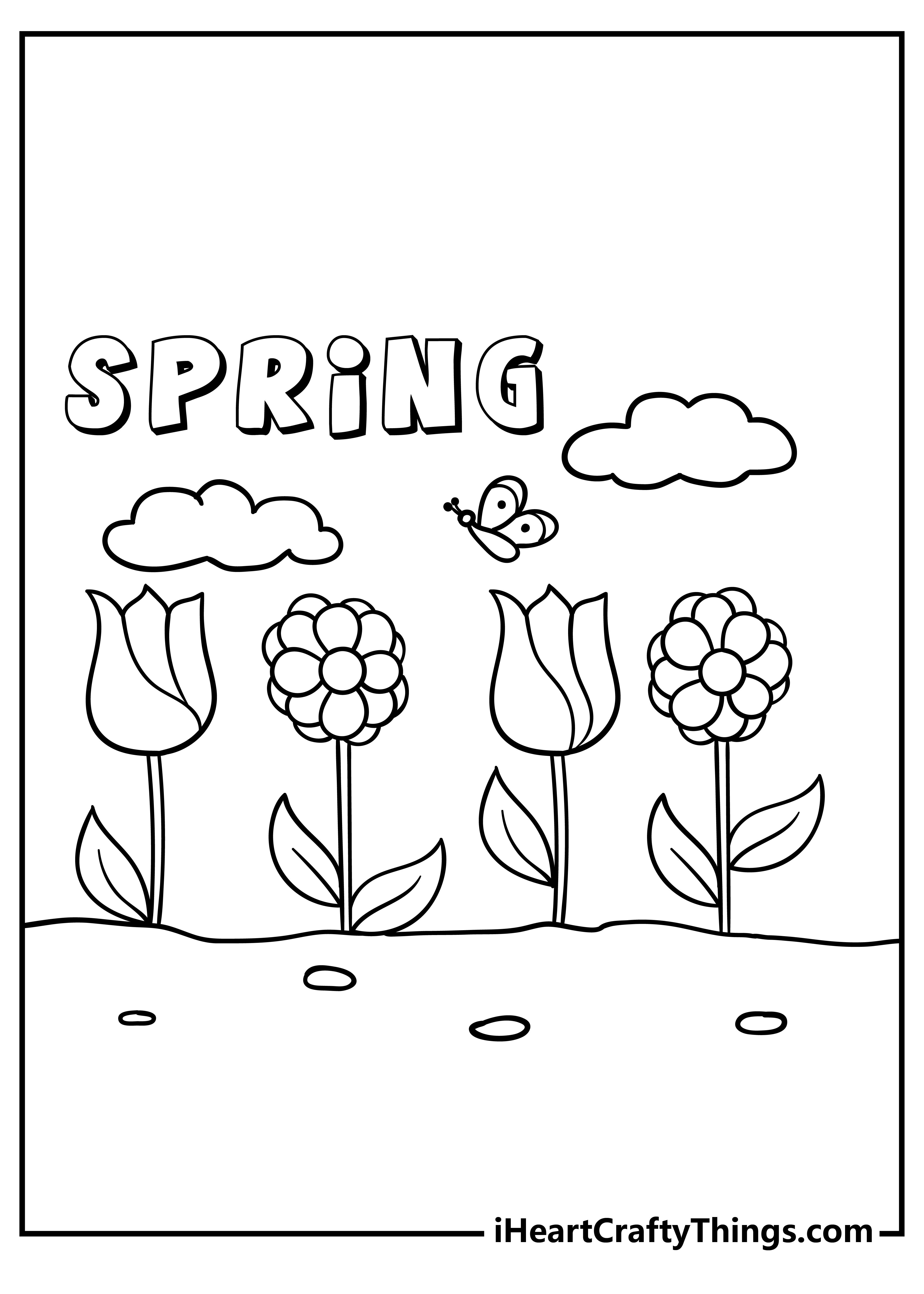 80 Printable Spring Garden Coloring Pages 35