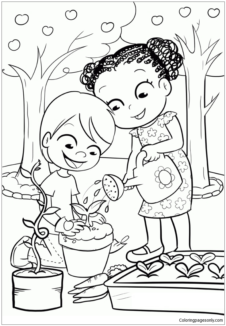 80 Printable Spring Garden Coloring Pages 36