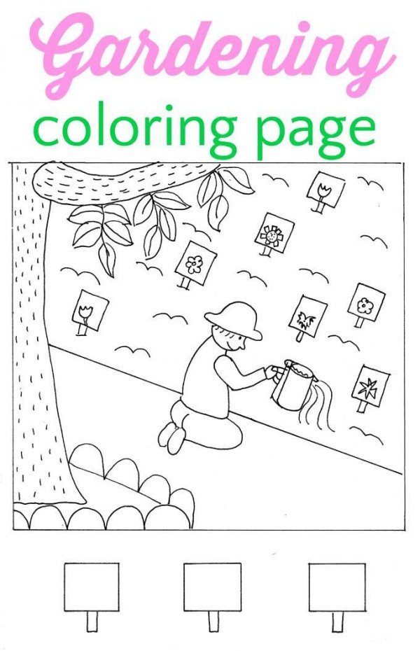 80 Printable Spring Garden Coloring Pages 5