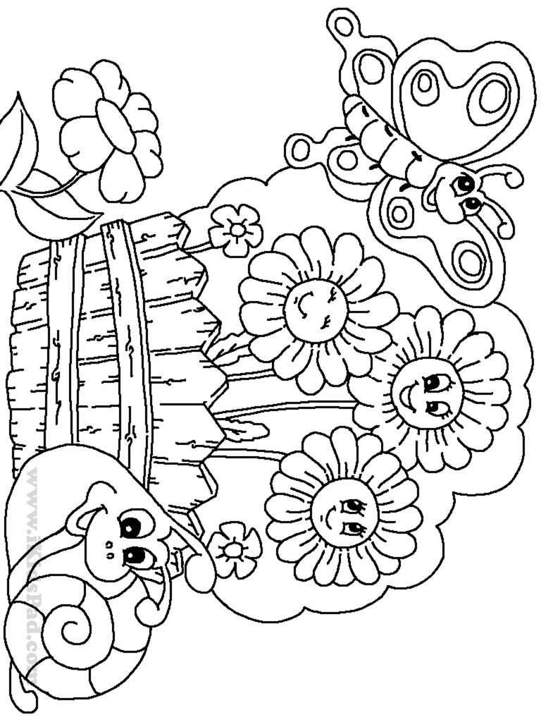 80 Printable Spring Garden Coloring Pages 63