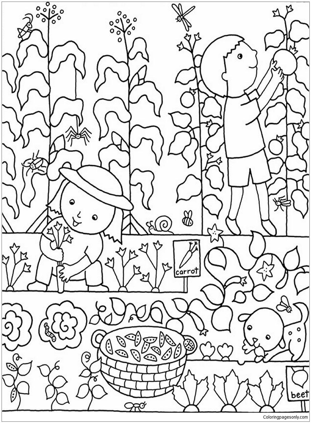 80 Printable Spring Garden Coloring Pages 77