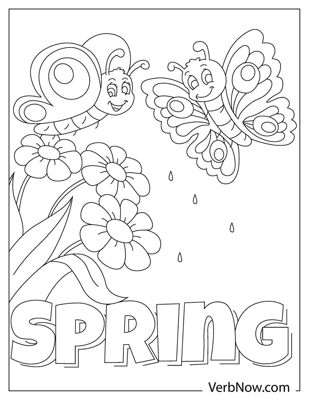 80 Printable Spring Garden Coloring Pages 78