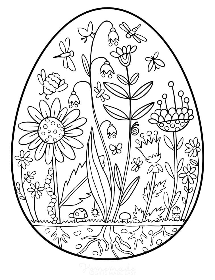 80 Printable Spring Garden Coloring Pages 83