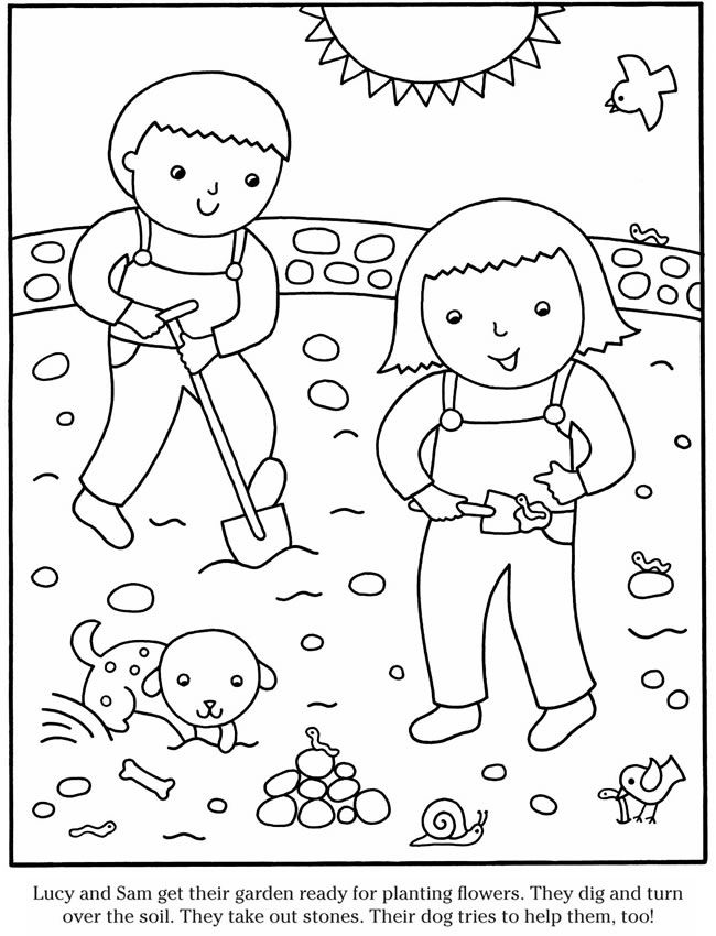 80 Printable Spring Garden Coloring Pages 9