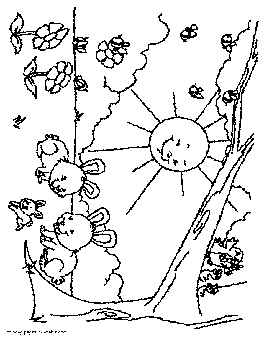 80 Printable Spring Nature Coloring Pages 14