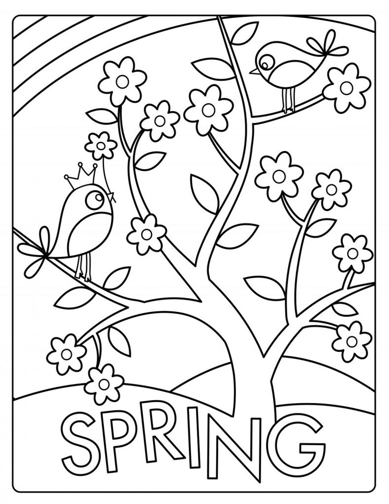 80 Printable Spring Nature Coloring Pages 17