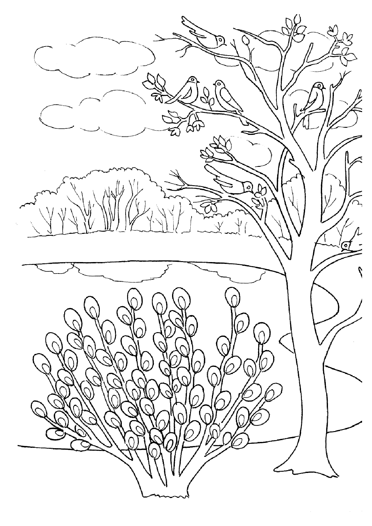 80 Printable Spring Nature Coloring Pages 26