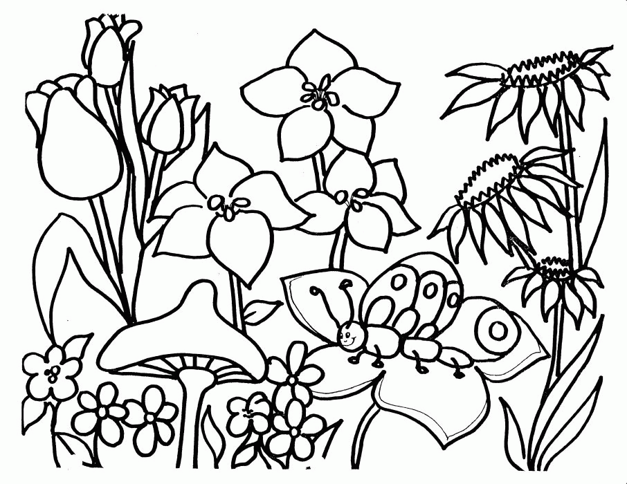 80 Printable Spring Nature Coloring Pages 3