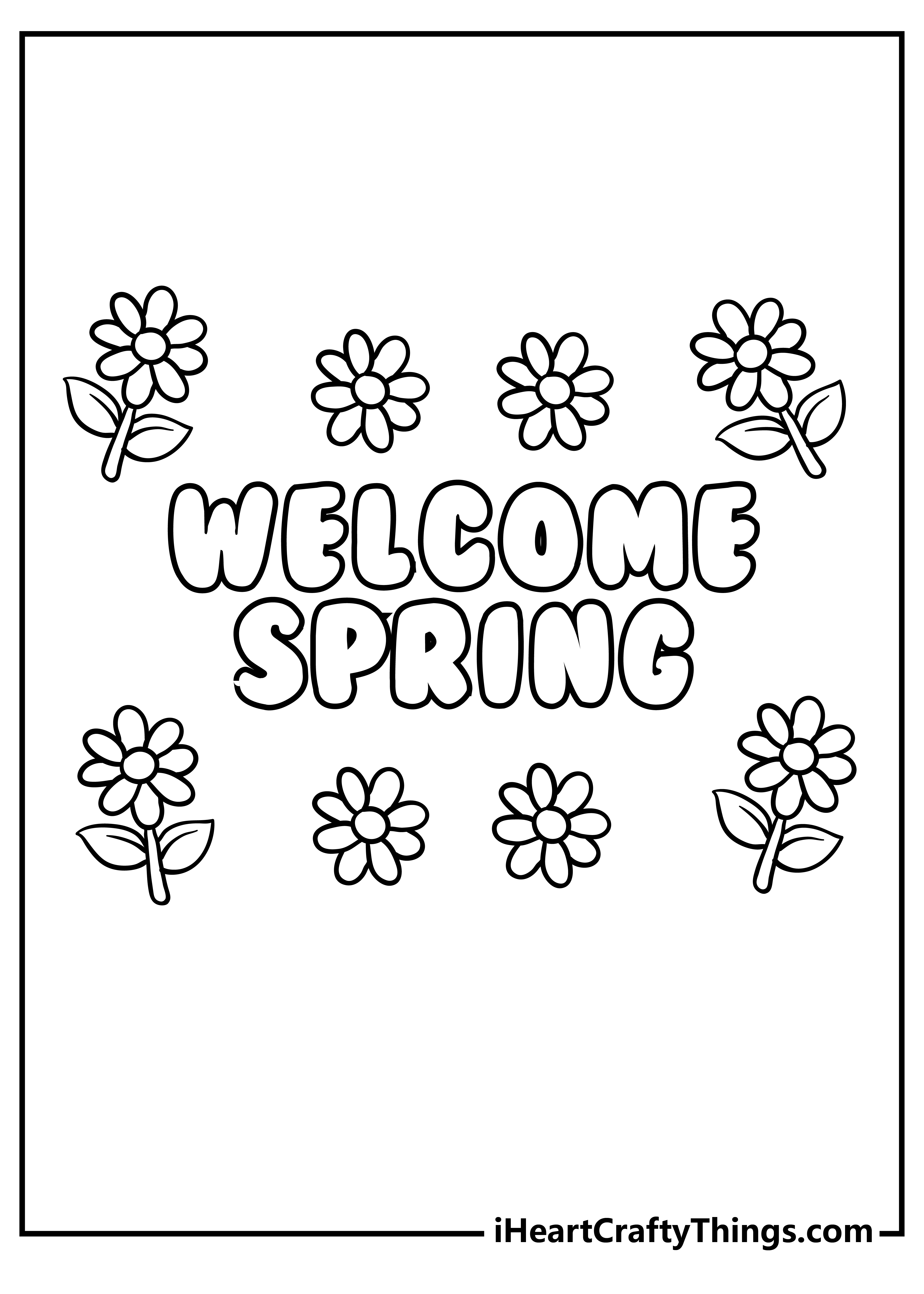 80 Printable Spring Nature Coloring Pages 39