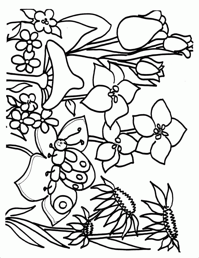 80 Printable Spring Nature Coloring Pages 48