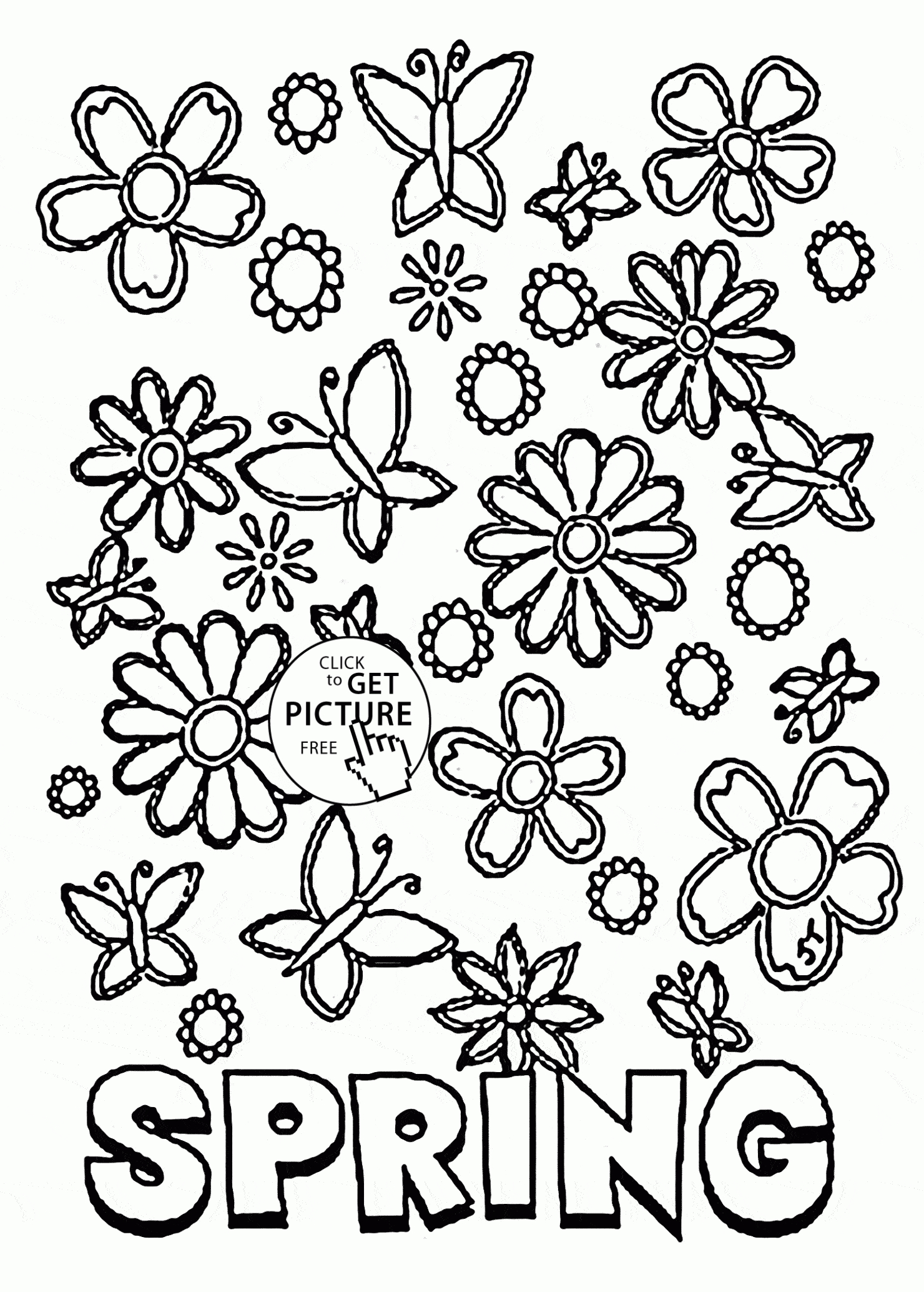 80 Printable Spring Nature Coloring Pages 49