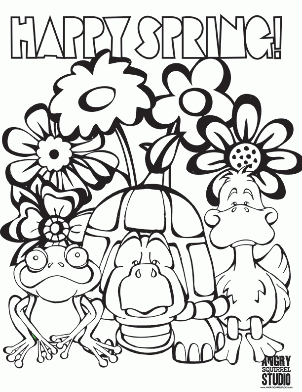 80 Printable Spring Nature Coloring Pages 53