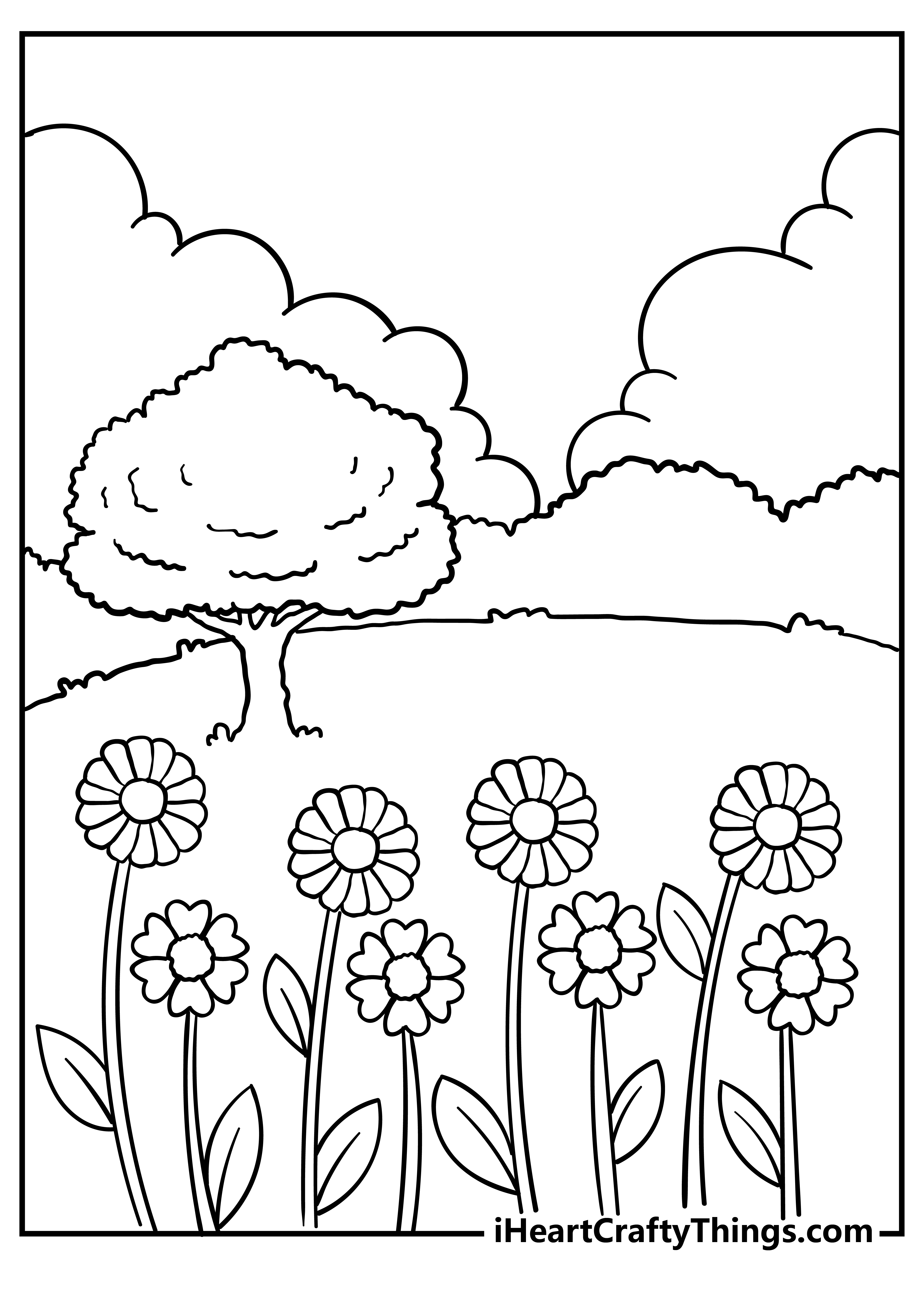 80 Printable Spring Nature Coloring Pages 80