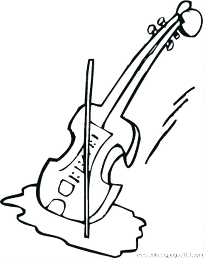 80 Printable Violin Coloring Page 32