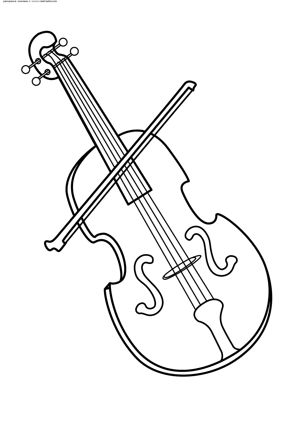 80 Printable Violin Coloring Page 39