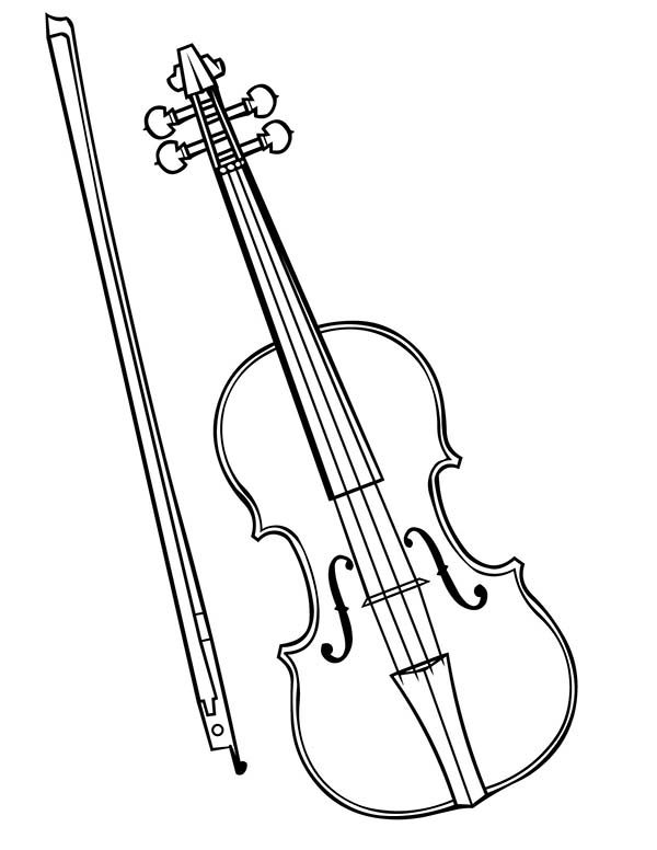 80 Printable Violin Coloring Page 40