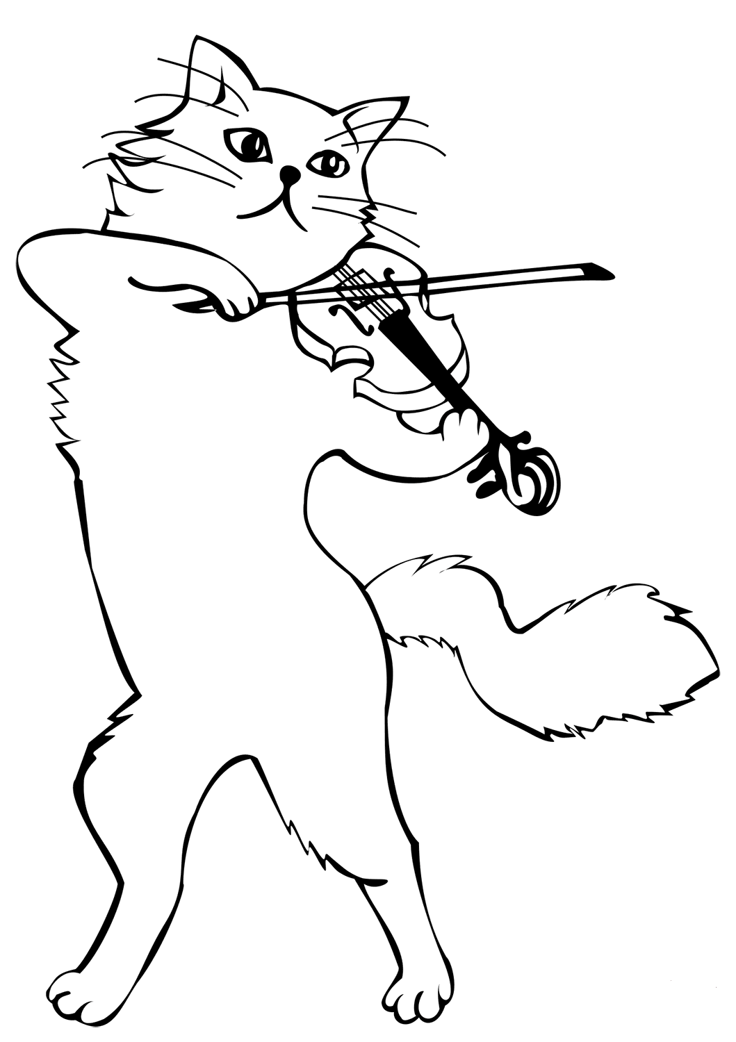 80 Printable Violin Coloring Page 47