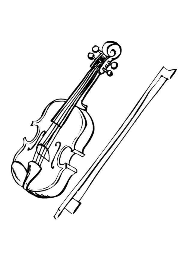 80 Printable Violin Coloring Page 59