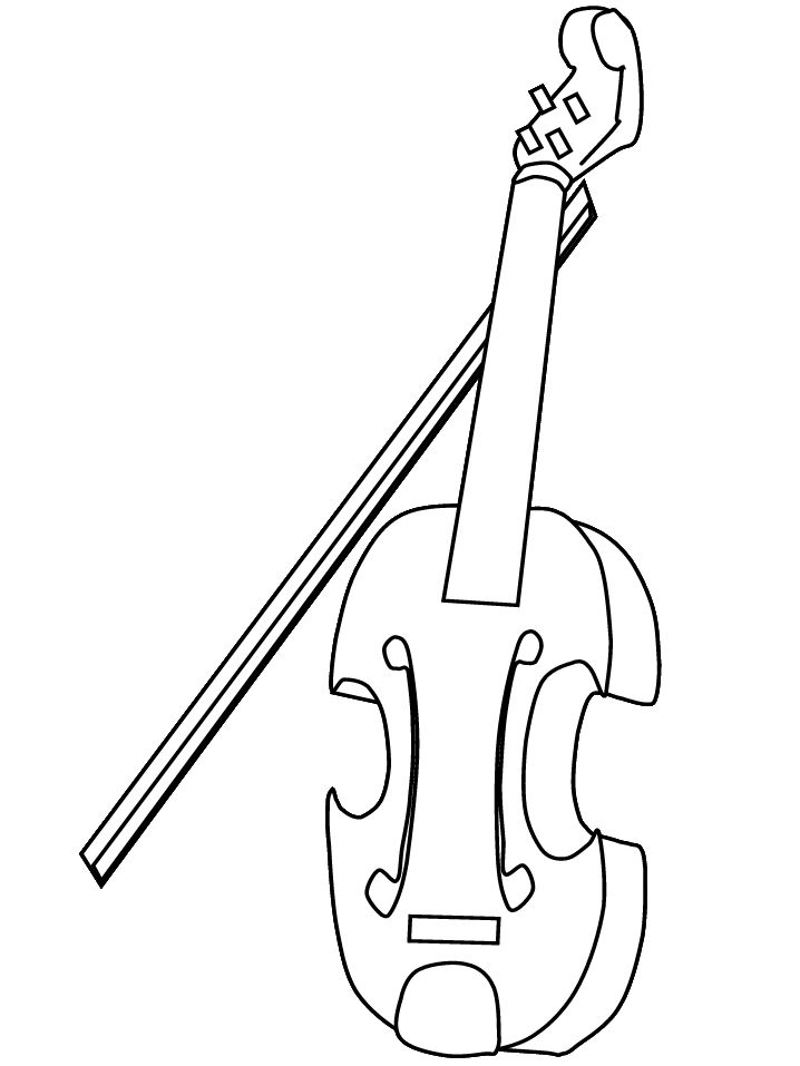 80 Printable Violin Coloring Page 65