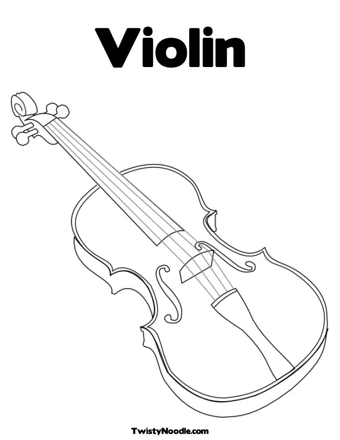 80 Printable Violin Coloring Page 70