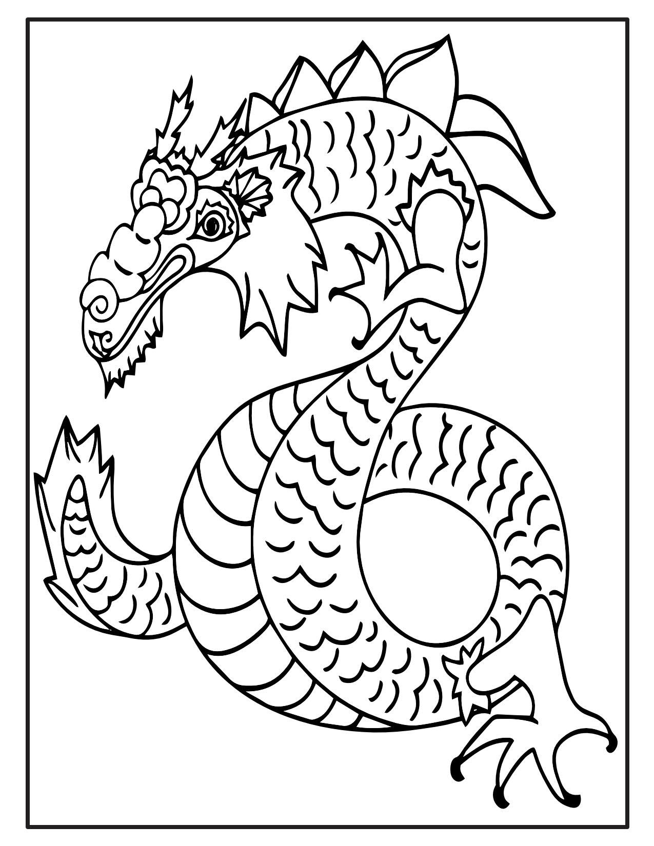 90 Free Printable Coloring Pages Dragons 92