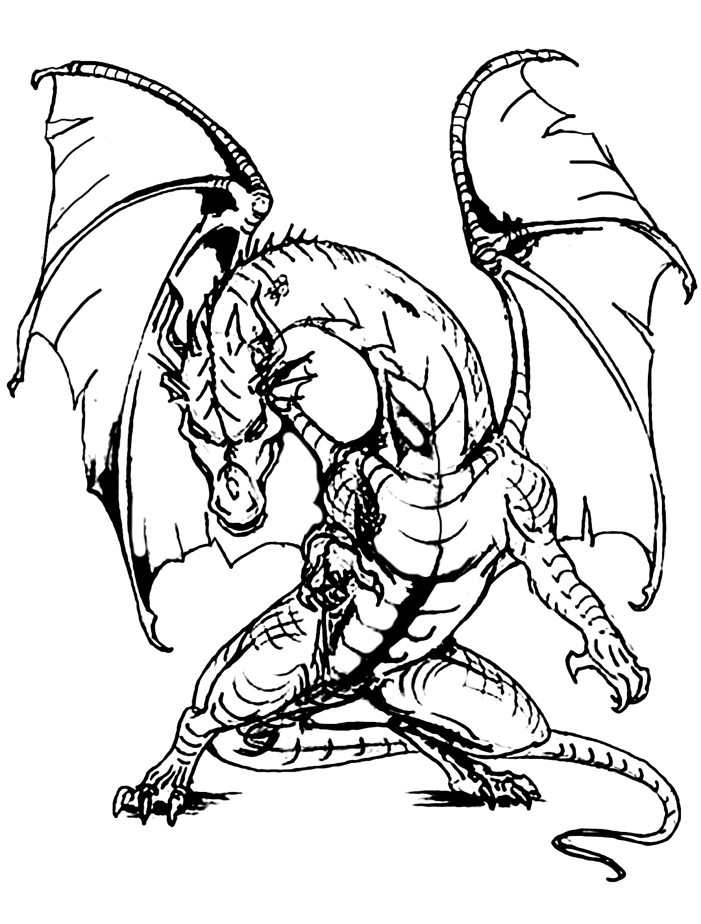 90 Free Printable Coloring Pages Dragons 93