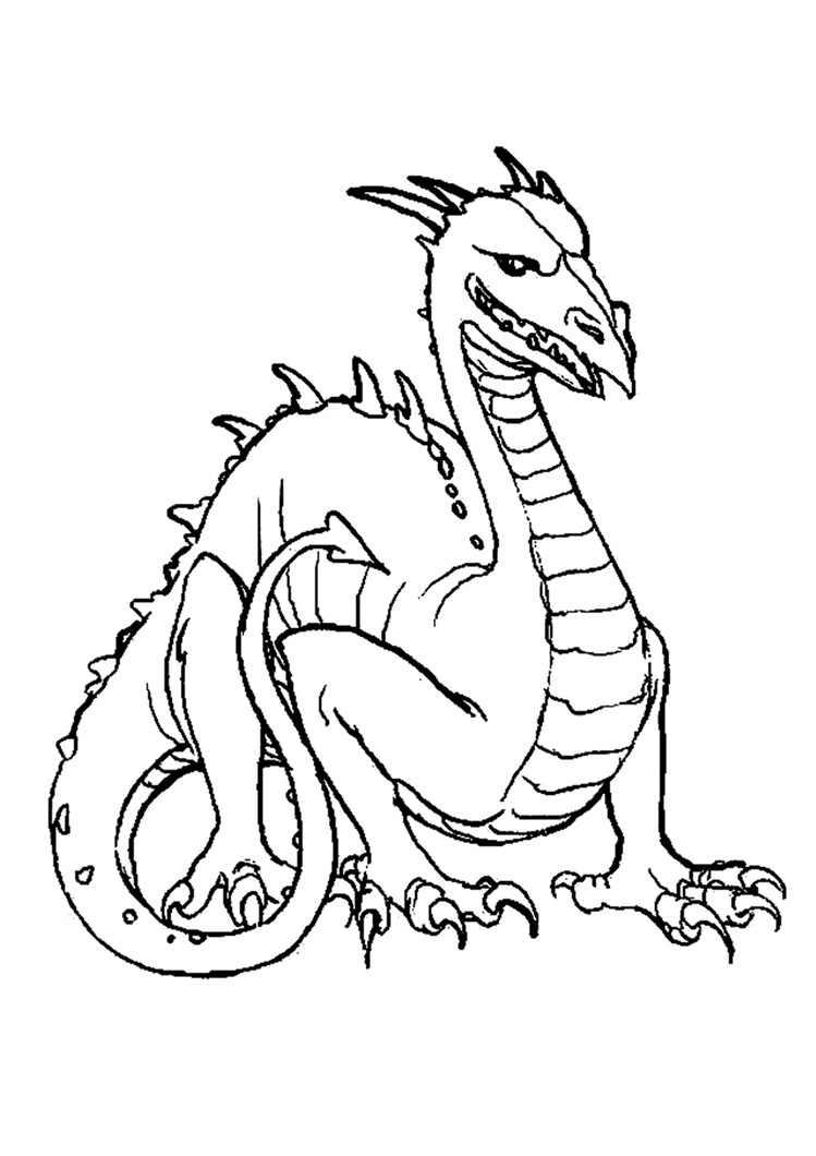 90 Free Printable Coloring Pages Dragons 96