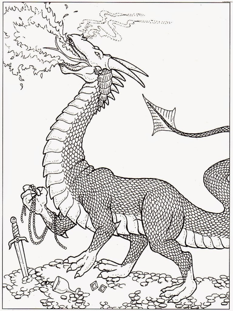 90 Free Printable Coloring Pages Dragons 97