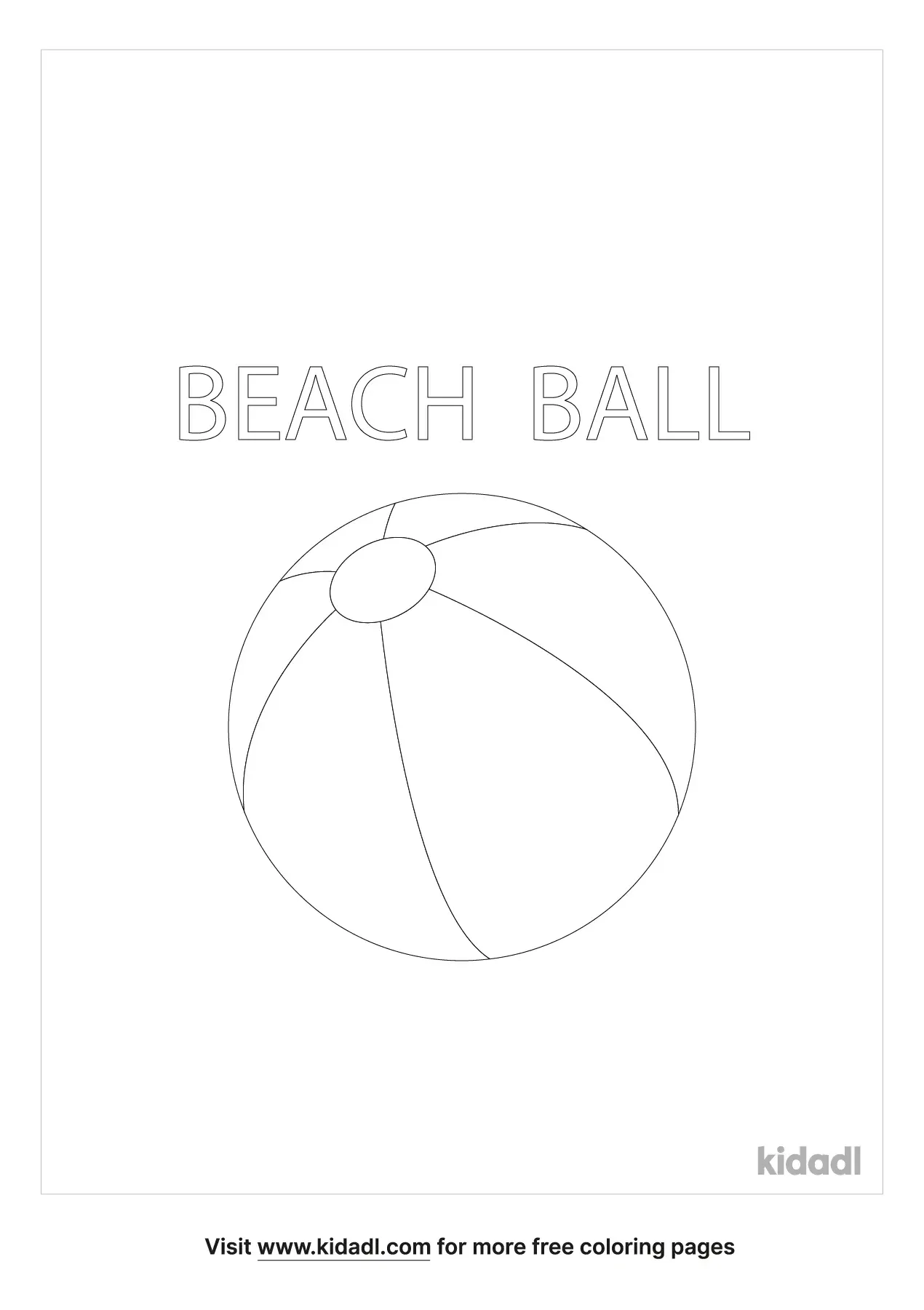 90 Printable Beach Ball Coloring Pages 2