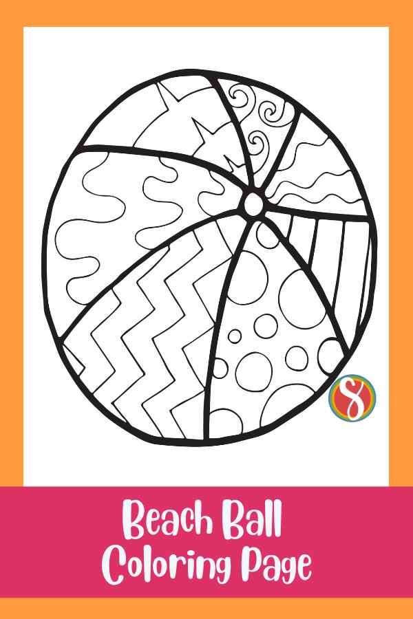 90 Printable Beach Ball Coloring Pages 30