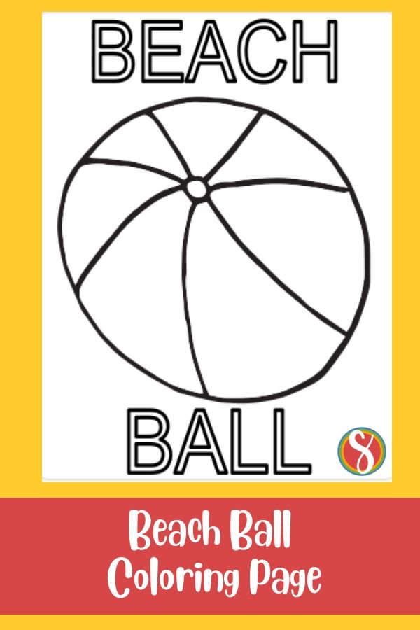 90 Printable Beach Ball Coloring Pages 31