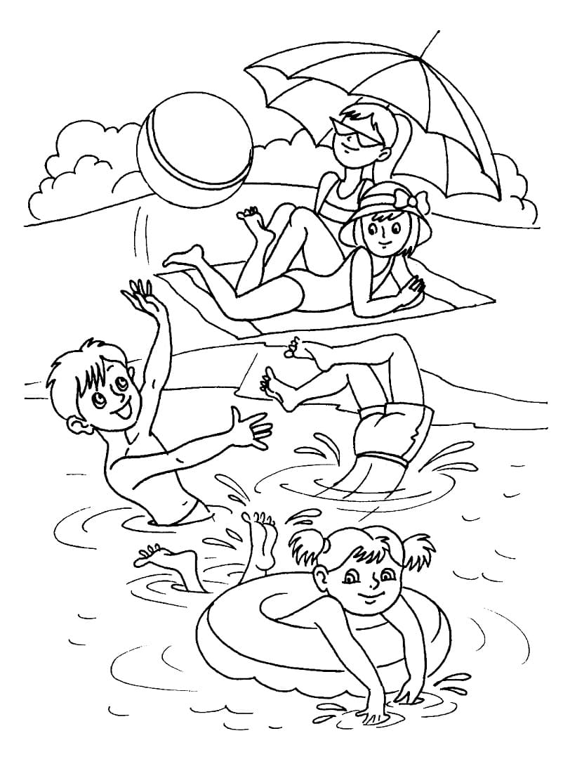 90 Printable Beach Ball Coloring Pages 38