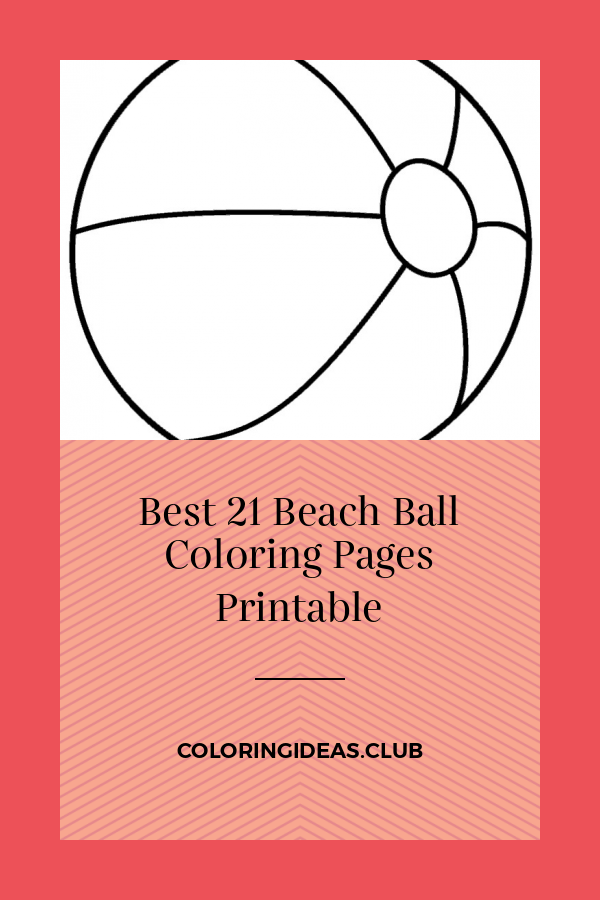 90 Printable Beach Ball Coloring Pages 79