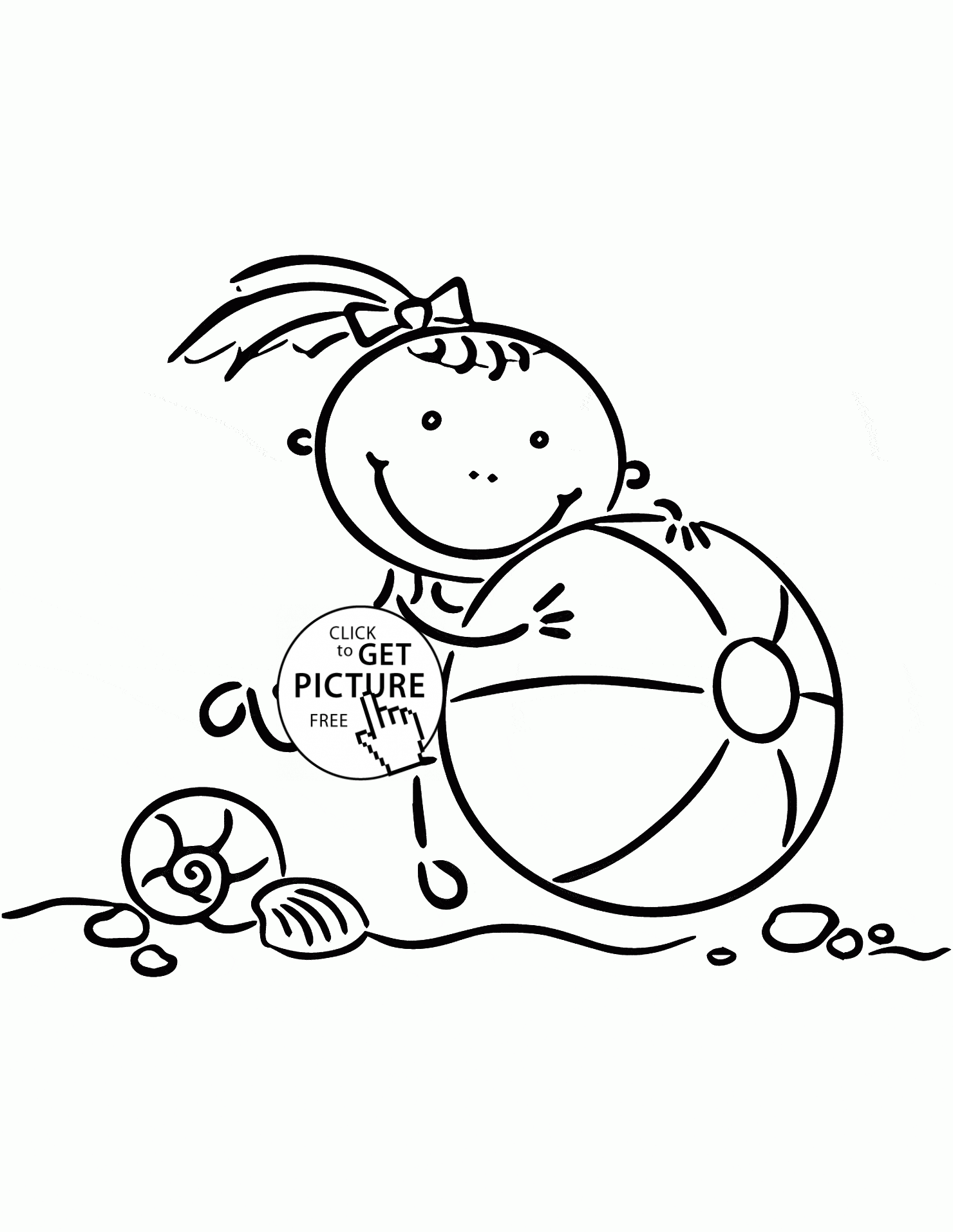 90 Printable Beach Ball Coloring Pages 8