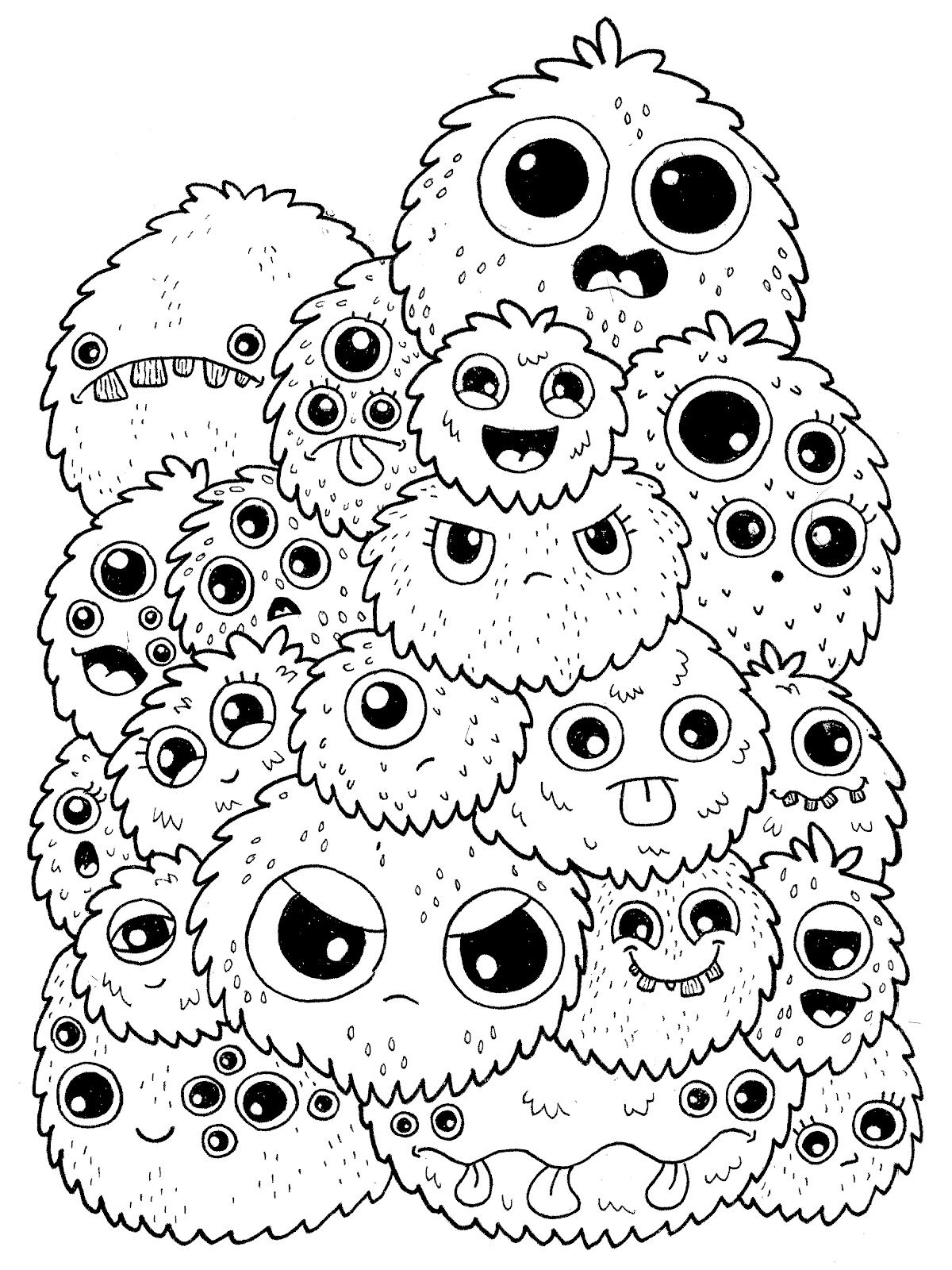 90 Printable Coloring Pages Monsters 69