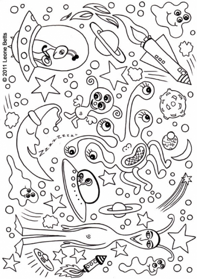 90 Printable Coloring Pages Of Outer Space 13