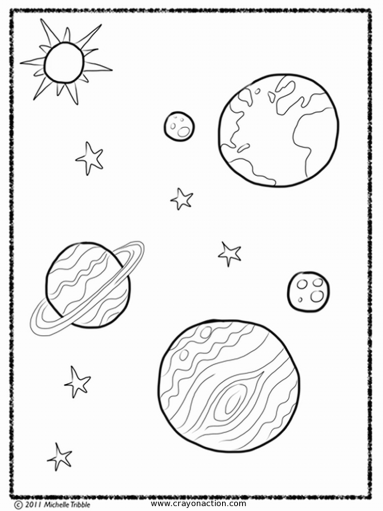 90 Printable Coloring Pages Of Outer Space 17