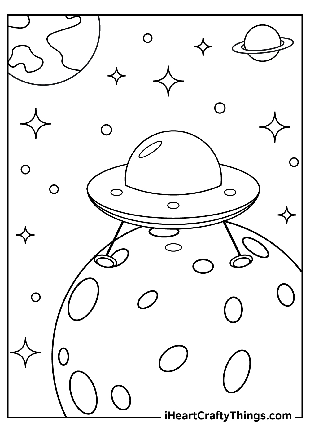 90 Printable Coloring Pages Of Outer Space 20