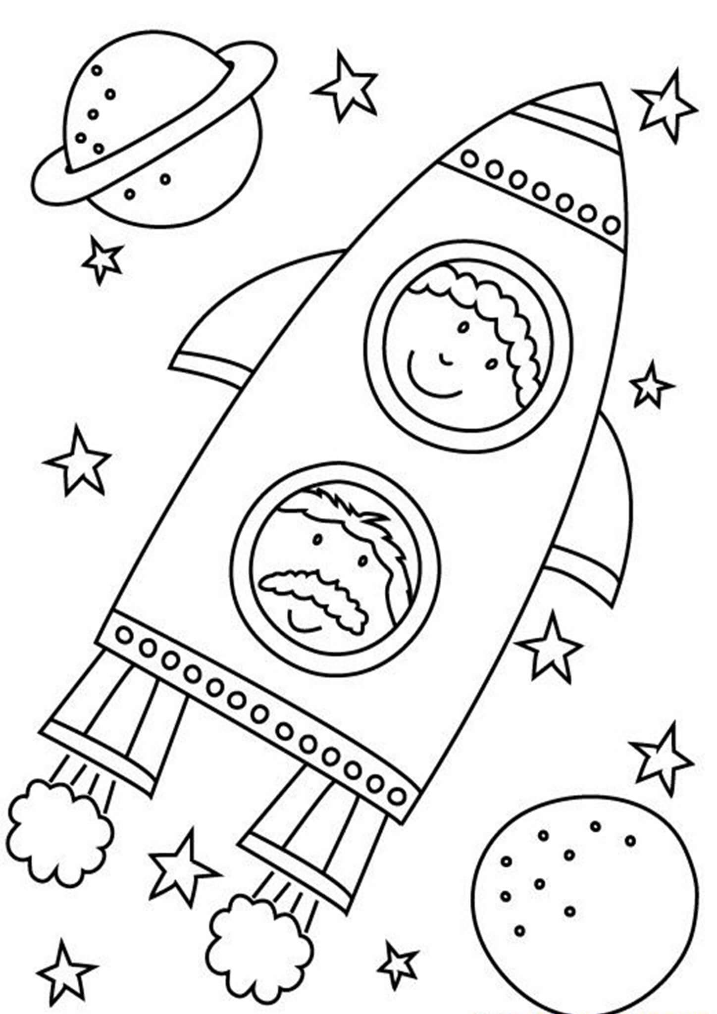 90 Printable Coloring Pages Of Outer Space 22