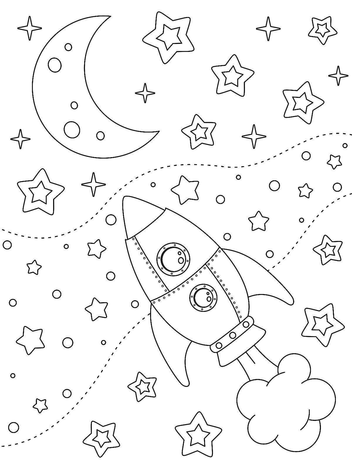 90 Printable Coloring Pages Of Outer Space 23