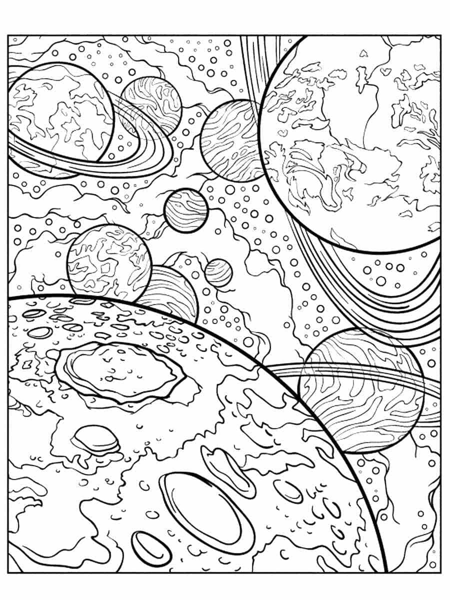 90 Printable Coloring Pages Of Outer Space 24