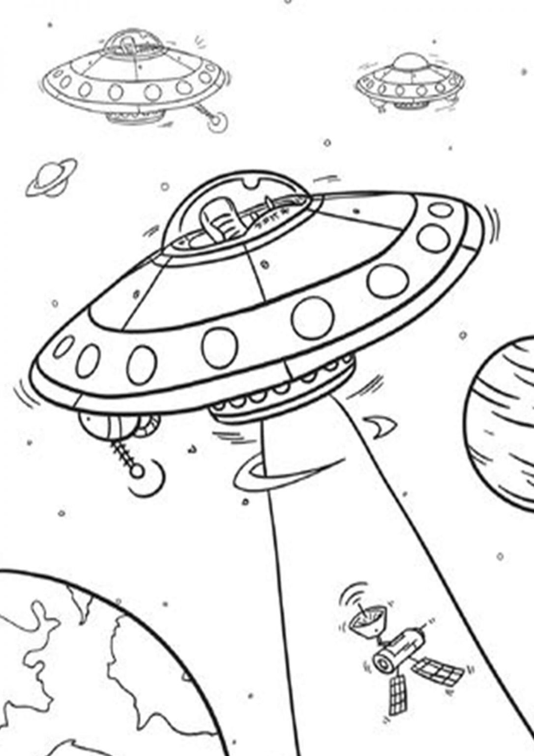 90 Printable Coloring Pages Of Outer Space 26