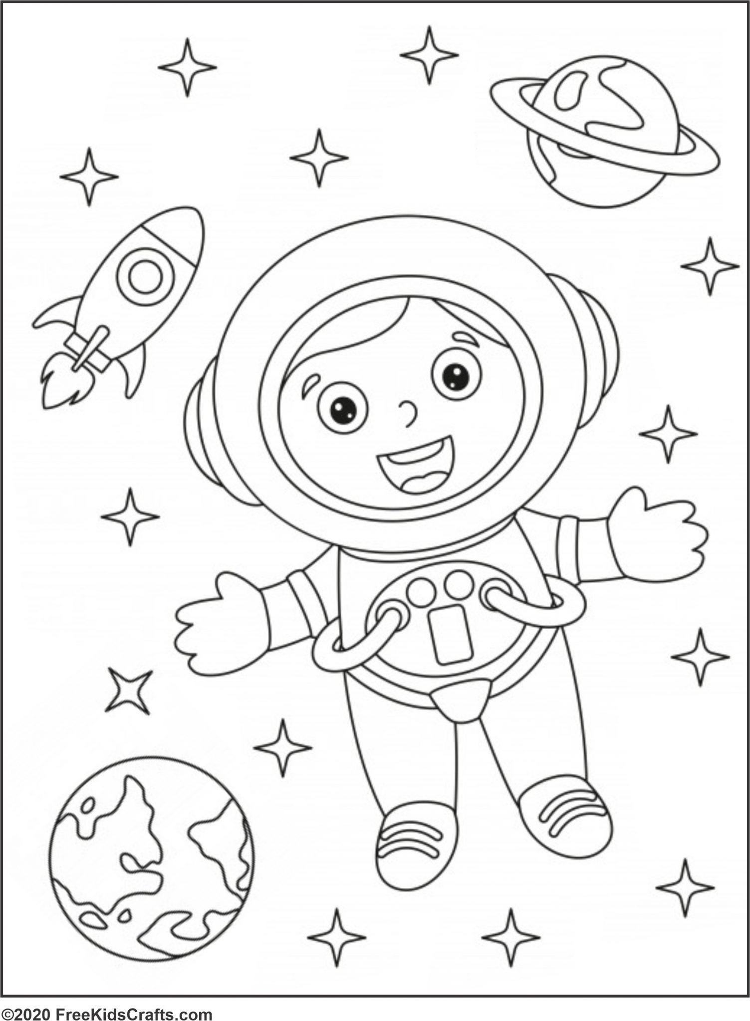 90 Printable Coloring Pages Of Outer Space 37