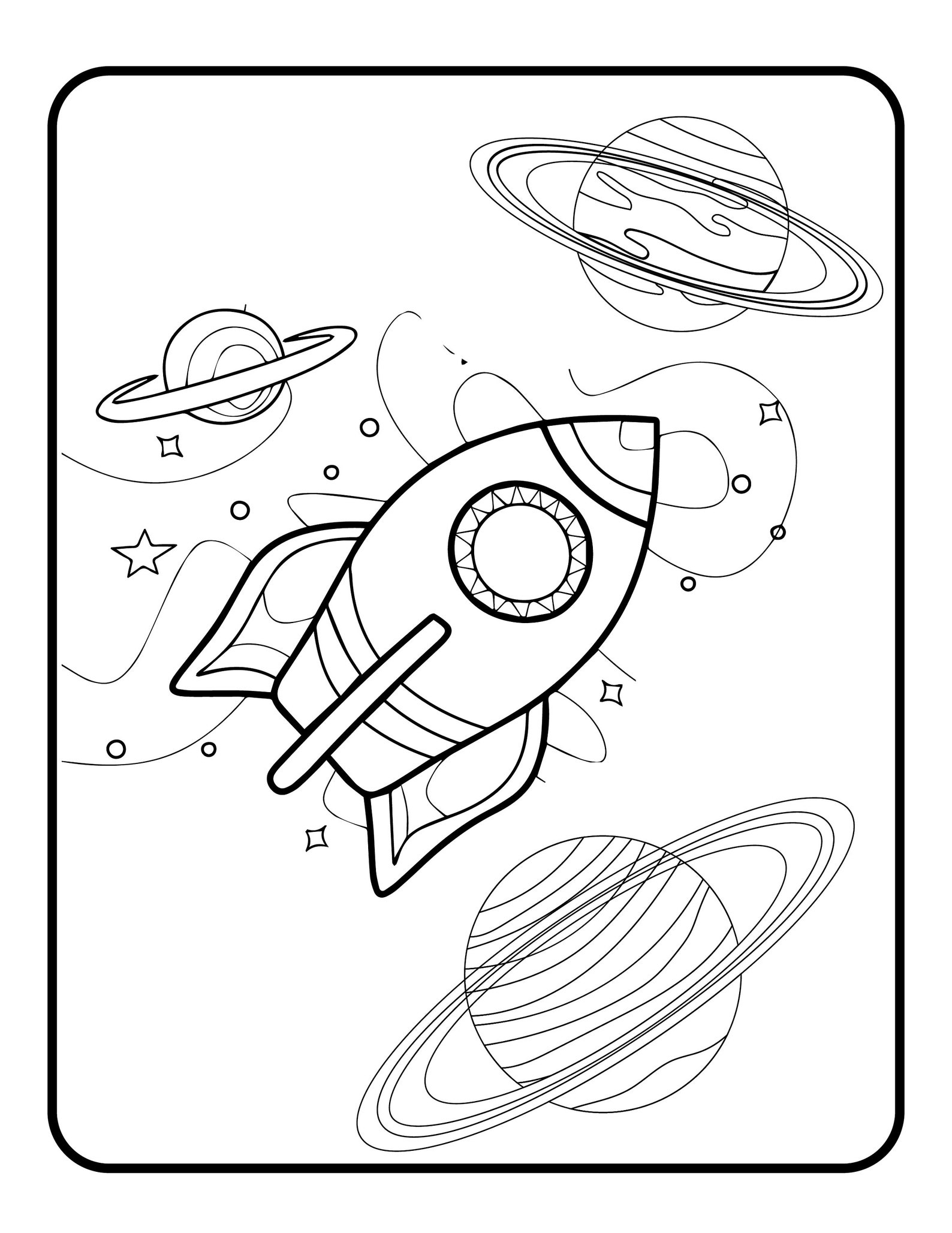 90 Printable Coloring Pages Of Outer Space 38